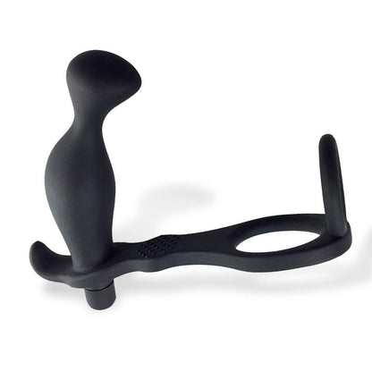 AFTERDARK - LARIMAR PLUG ANAL CON VIBRACIÓN Y ANILLO PARA PENE Y TESTÍCULOS
