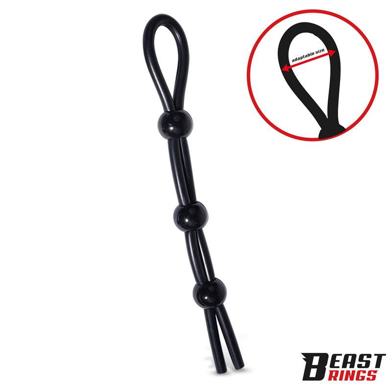 BEAST RINGS - LASSO ANILLO PARA EL PENE SILICONA AJUSTABLE