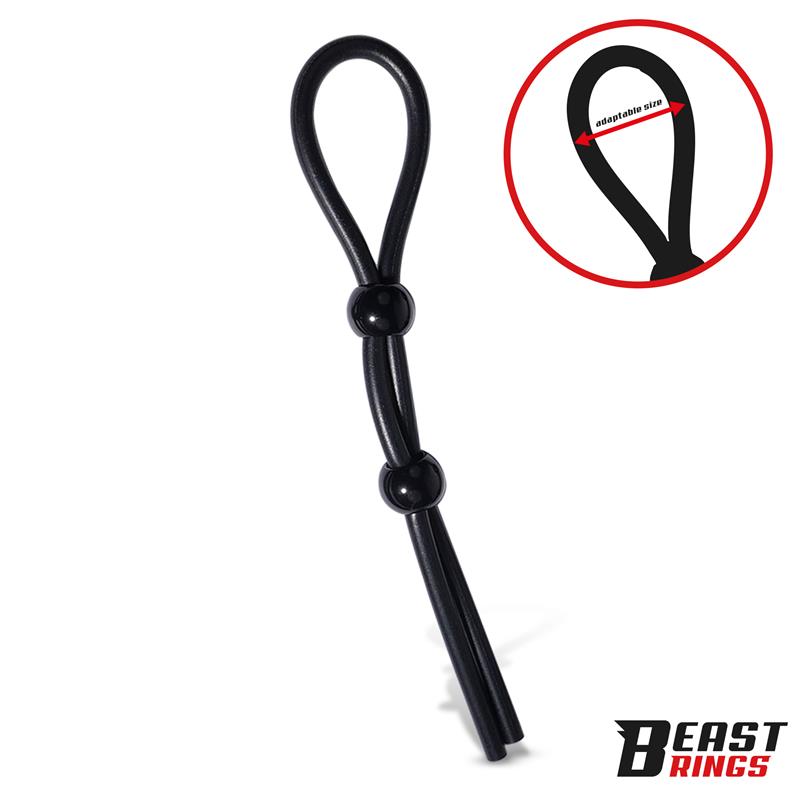BEAST RINGS - LASSO ANILLO PARA EL PENE SILICONA AJUSTABLE