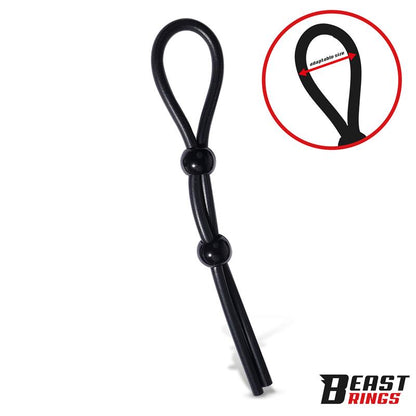 BEAST RINGS - LASSO ANILLO PARA EL PENE SILICONA AJUSTABLE
