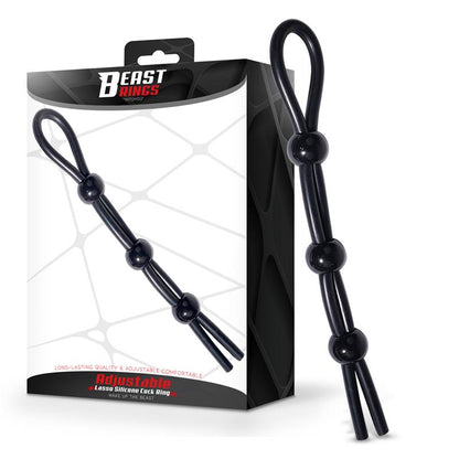BEAST RINGS - LASSO ANILLO PARA EL PENE SILICONA AJUSTABLE