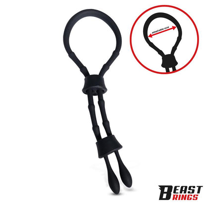 BEAST RINGS - LASSO ANILLO PARA EL PENE SILICONA AJUSTABLE