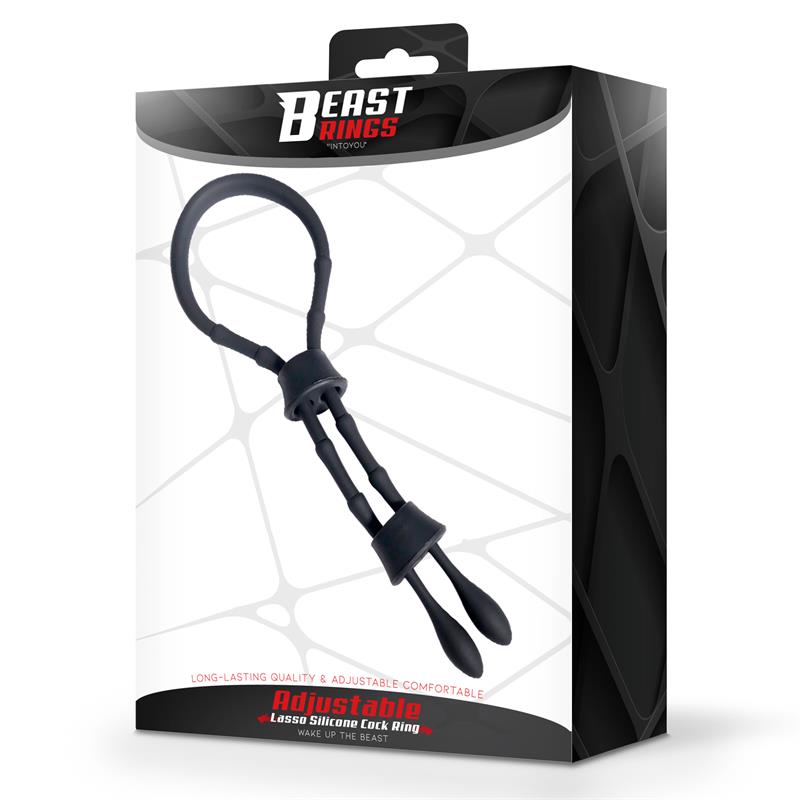 BEAST RINGS - LASSO ANILLO PARA EL PENE SILICONA AJUSTABLE