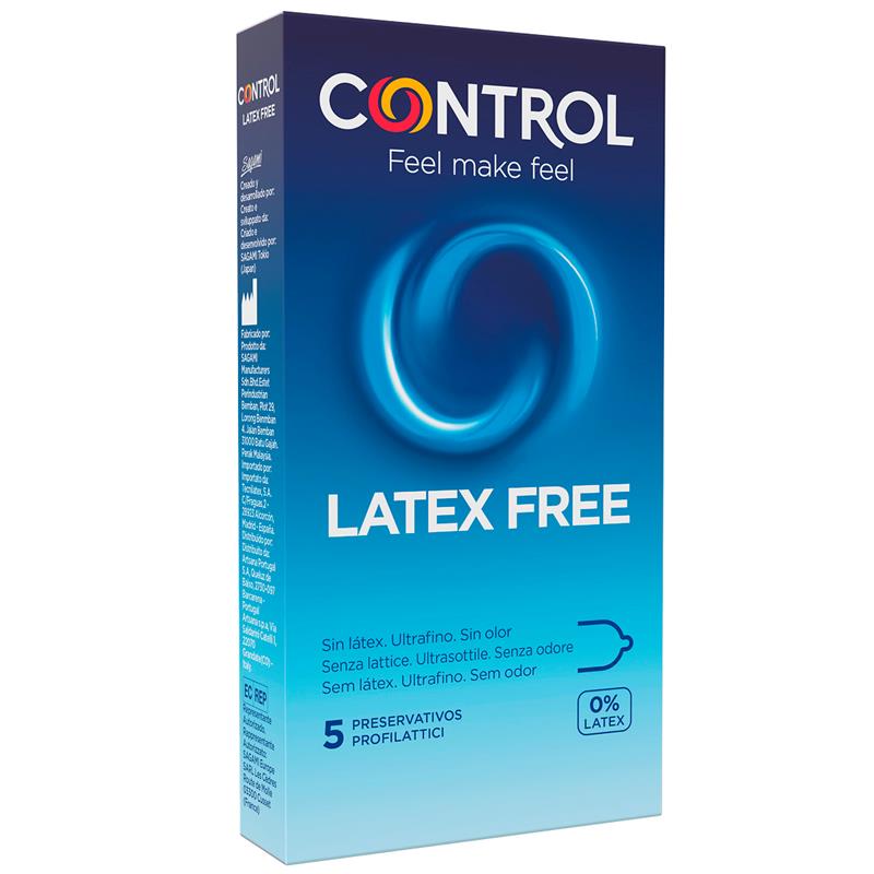 CONTROL - LATEX FREE - SIN LÁTEX 5 UDS