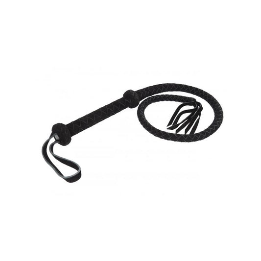 BONDAGE PLAY - LÁTIGO ÁRABE DE CUERO  NEGRO  100CM