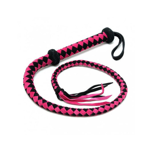 BONDAGE PLAY - LÁTIGO ÁRABE DE CUERO ROSA 100 CM