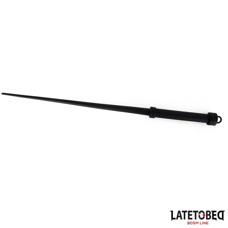 LATETOBED BDSM LINE - LÁTIGO DE SILICONA NEGRO 63.5CM