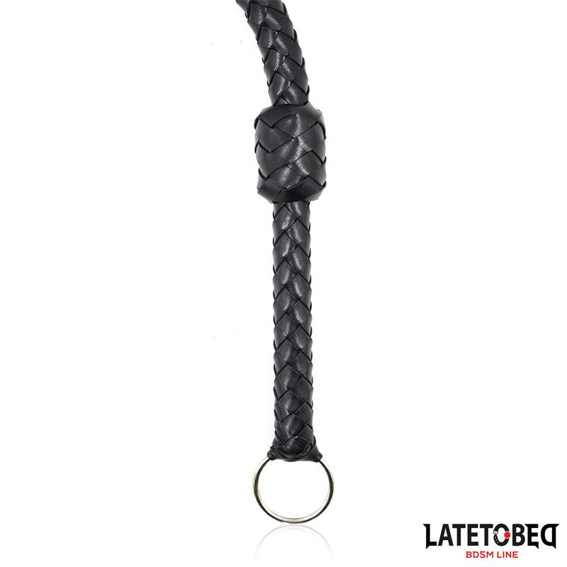 LATETOBED BDSM LINE - LÁTIGO TRENZADO NEGRO 116CM