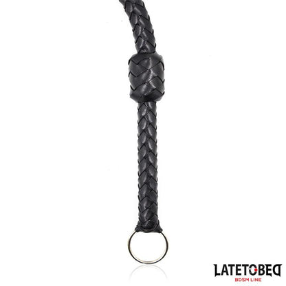 LATETOBED BDSM LINE - LÁTIGO TRENZADO NEGRO 116CM