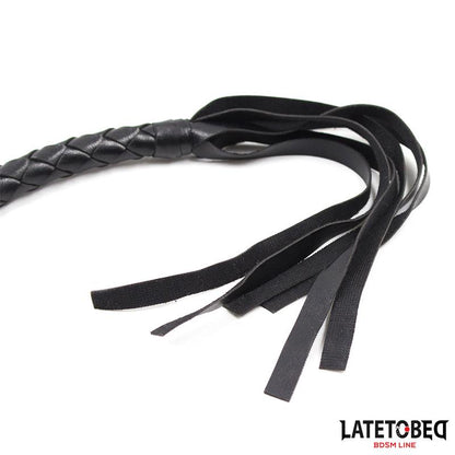 LATETOBED BDSM LINE - LÁTIGO TRENZADO NEGRO 116CM