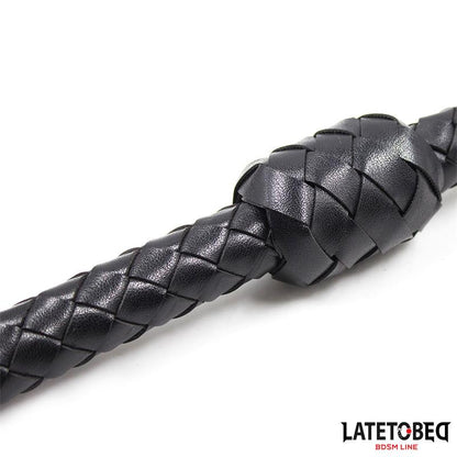 LATETOBED BDSM LINE - LÁTIGO TRENZADO NEGRO 116CM