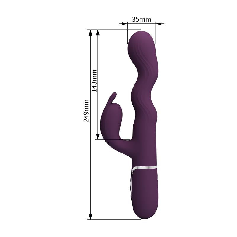 PRETTYLOVE - LAURSEN VIBRADOR CON MOVIMIENTO ONDULANTE