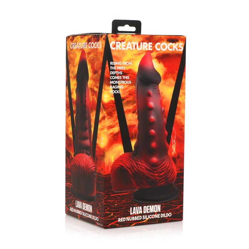 CREATURE COCKS - LAVA DEMON THICK NUBBED DILDO DEMONIO