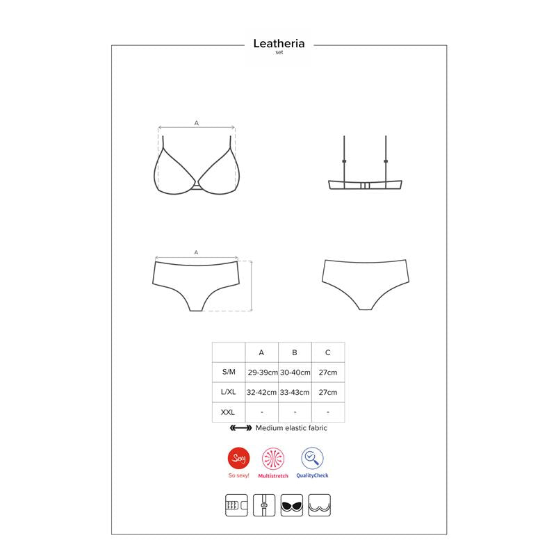 OBSESSIVE - LEATHERIA SET DE 2 PIEZAS