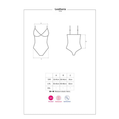 OBSESSIVE - LEATHERIA TEDDY TALLA S/M
