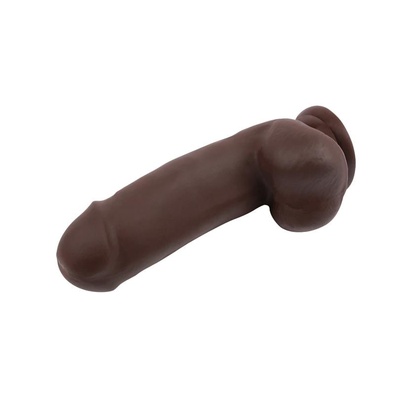 CHISA - LECHER DILDO DUAL DENSITY MARRÓN 18CM
