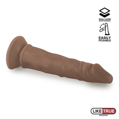 LIKETRUE - LENSER DILDO REALISTA ARTICULABLE-POSABLE DILDO 8 MARRÓN