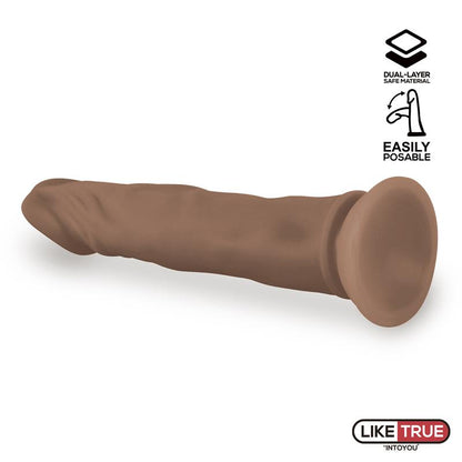 LIKETRUE - LENSER DILDO REALISTA ARTICULABLE-POSABLE DILDO 8 MARRÓN