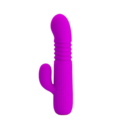 PRETTYLOVE - LEOPOLD VIBRADOR CON FUNCIÓN DE MOVIMIENTO USB SILICONA