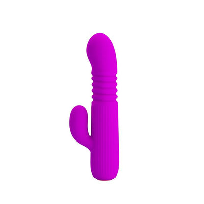 PRETTYLOVE - LEOPOLD VIBRADOR CON FUNCIÓN DE MOVIMIENTO USB SILICONA
