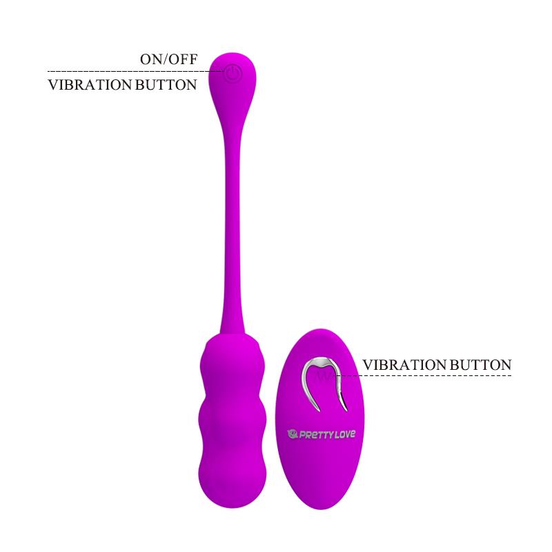 PRETTYLOVE - LESHY HUEVO VIBRADOR CON CONTROL REMOTO USB