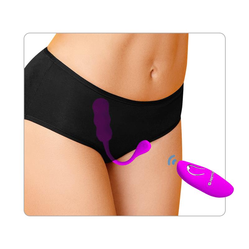 PRETTYLOVE - LESHY HUEVO VIBRADOR CON CONTROL REMOTO USB