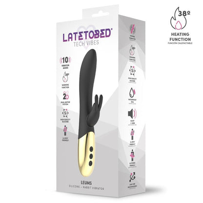 Leums Vibrador Rabbit con Función de Calor Punto G USB Magnético