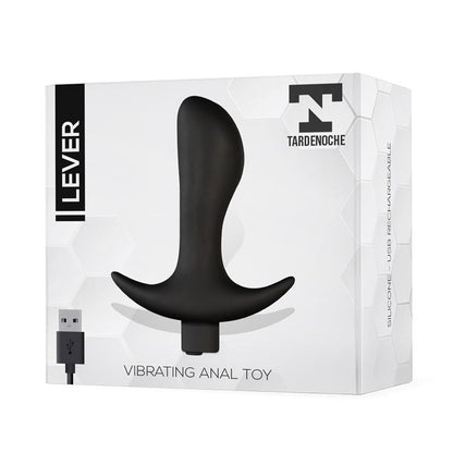 TARDENOCHE - LEVER PLUG ANAL CON VIBRACIÓN USB SILICONA