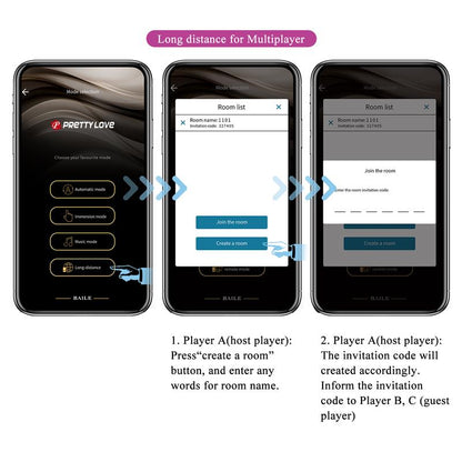PRETTYLOVE - LEVIATHAN HUEVO VIBRADOR CON APP