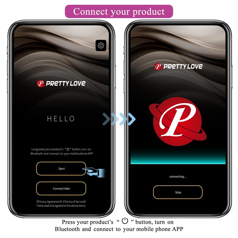 PRETTYLOVE - LEVIATHAN HUEVO VIBRADOR CON APP
