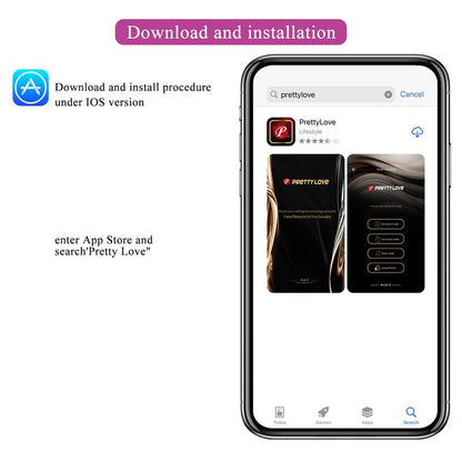 PRETTYLOVE - LIAM VIBRADOR PUNTO G SILICONA  CON APP MORADO