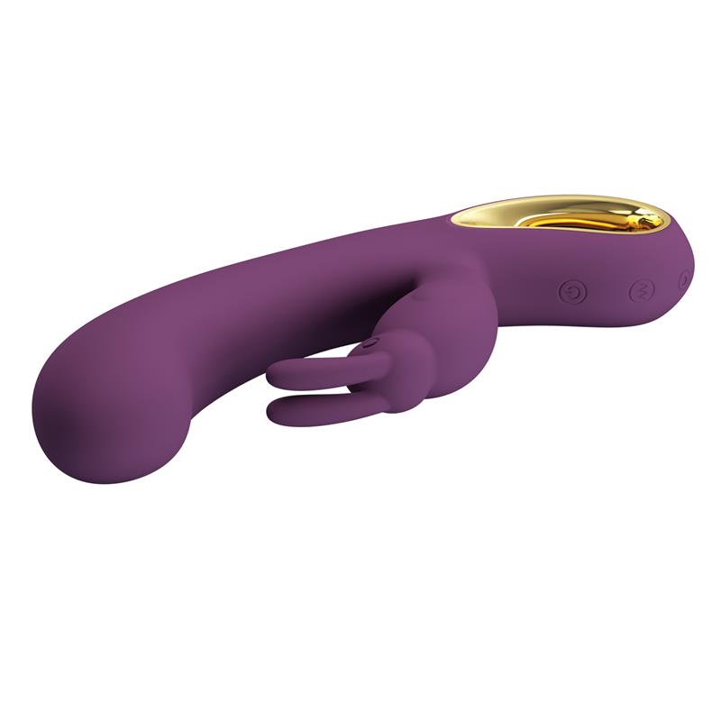 PRETTYLOVE - LIAM VIBRADOR PUNTO G SILICONA  CON APP MORADO