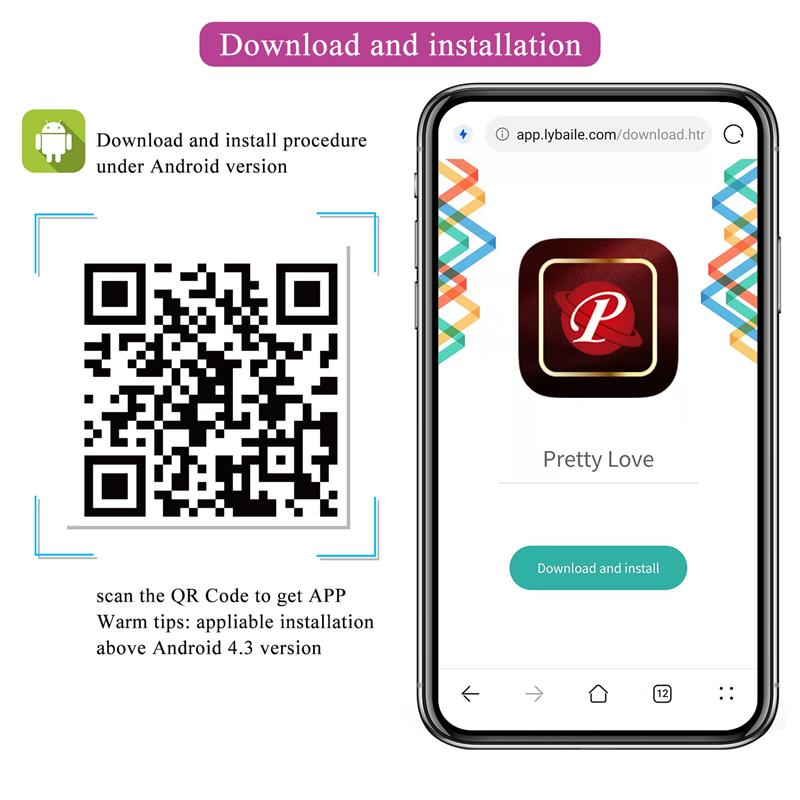 PRETTYLOVE - LIAM VIBRADOR PUNTO G SILICONA  CON APP MORADO