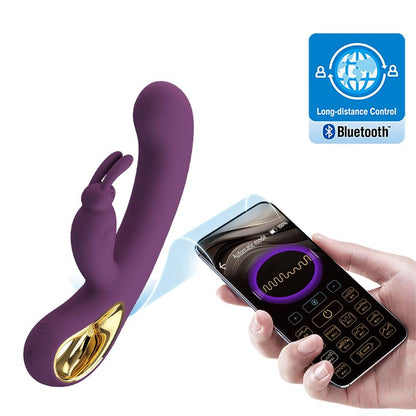 PRETTYLOVE - LIAM VIBRADOR PUNTO G SILICONA  CON APP MORADO