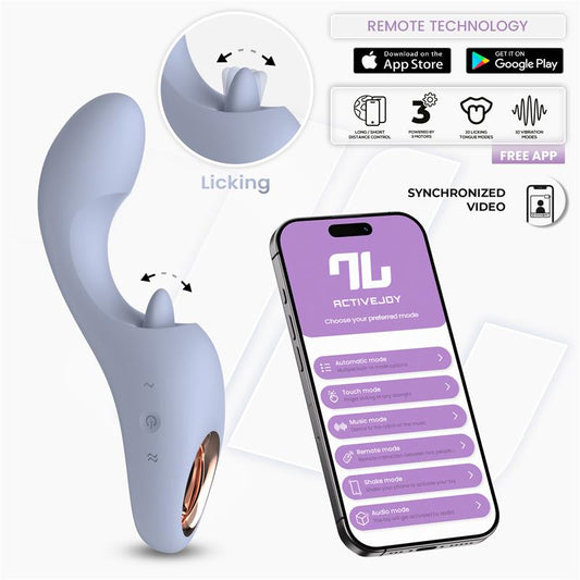 INTOYOU APP SERIES - LICKY VIBRADOR CON LENGUA LICKING CON APP