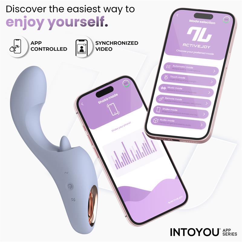 INTOYOU APP SERIES - LICKY VIBRADOR CON LENGUA LICKING CON APP