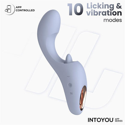 INTOYOU APP SERIES - LICKY VIBRADOR CON LENGUA LICKING CON APP