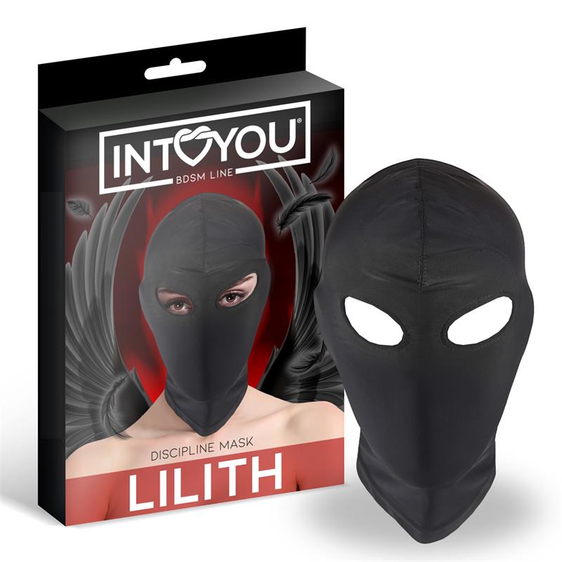 INTOYOU BDSM LINE - LILITH MÁSCARA DE INCÓGNITO CON ABERTURA EN LOS OJOS NEGRO