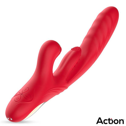 ACTION - LIMBE VIBRADOR CON LENGUA FLIP-FLAP, BOLA PERCUTORA Y UP AND DOWN