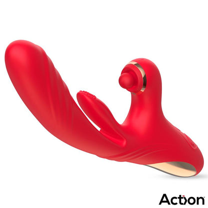 ACTION - LIMBE VIBRADOR CON LENGUA FLIP-FLAP, BOLA PERCUTORA Y UP AND DOWN