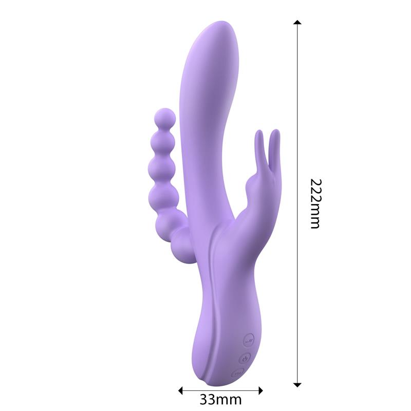 ENGILY ROSS - LINDSAY VIBRADOR CON CADENA ANAL SILICONA LÍQUIDA UNIBODY FLEXIBLE 2 MOTORES