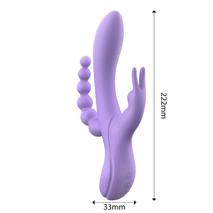 ENGILY ROSS - LINDSAY VIBRADOR CON CADENA ANAL SILICONA LÍQUIDA UNIBODY FLEXIBLE 2 MOTORES