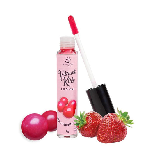 SECRET PLAY - LIP GLOSS VIBRANT KISS SABOR CHICLE DE FRESA 7G