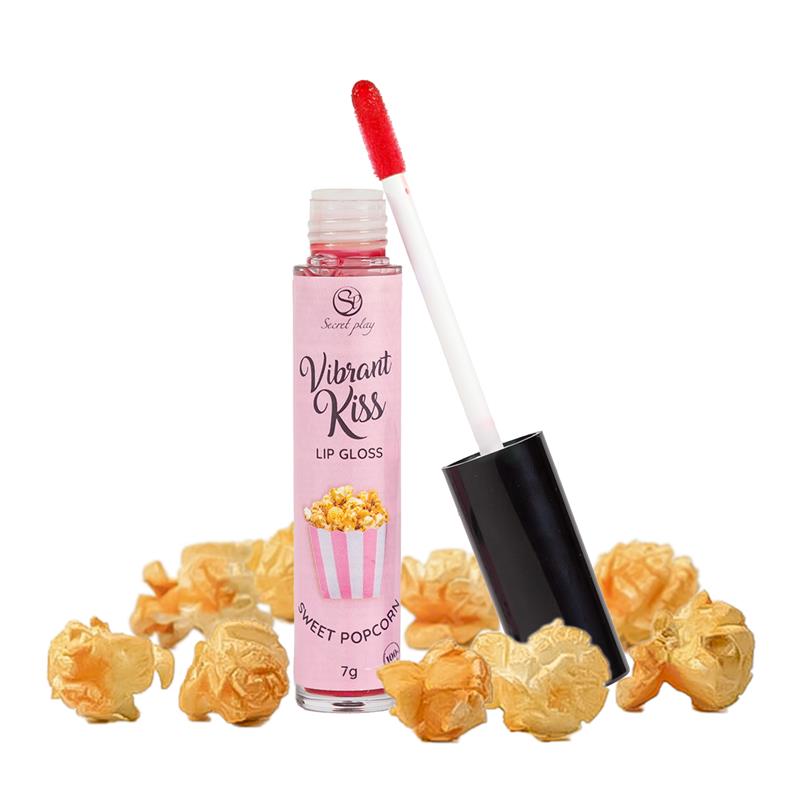 SECRET PLAY - LIP GLOSS VIBRANT KISS SABOR PALOMITAS DULCES 7GR