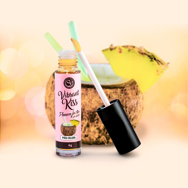 SECRET PLAY - LIP GLOSS VIBRANT KISS SABOR PIÑA COLADA