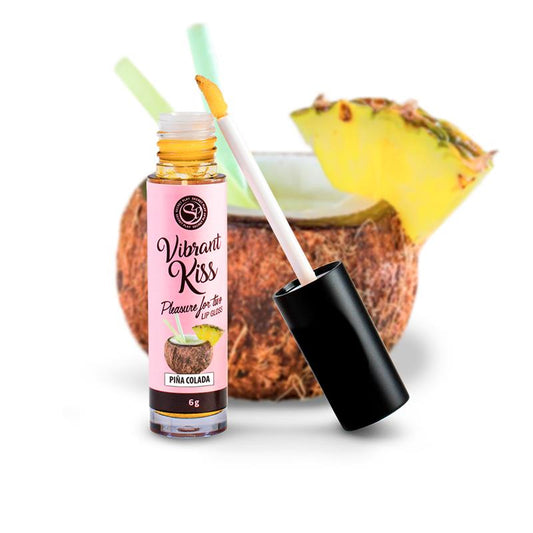 SECRET PLAY - LIP GLOSS VIBRANT KISS SABOR PIÑA COLADA