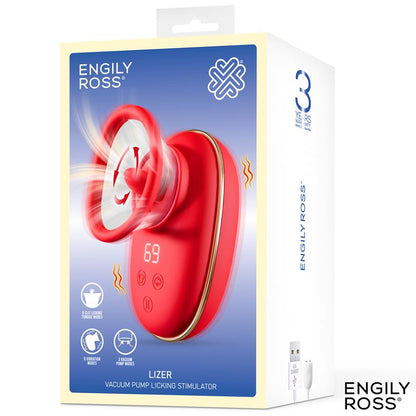 ENGILY ROSS - LIZER ESTIMULADOR CON LENGUA OSCILANTE, BOMBA DE VACÍO Y VIBRACIÓN