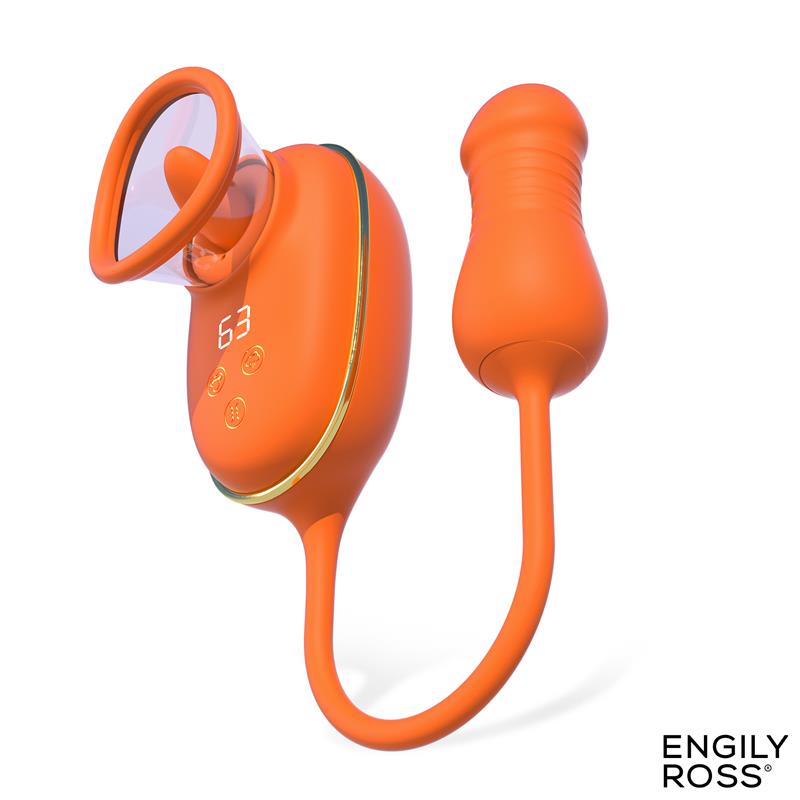 ENGILY ROSS - LIZER PRO ESTIMULADOR CON LENGUA OSCILANTE, BOMBA DE VACIO Y HUEVO CON UP AND DOWN