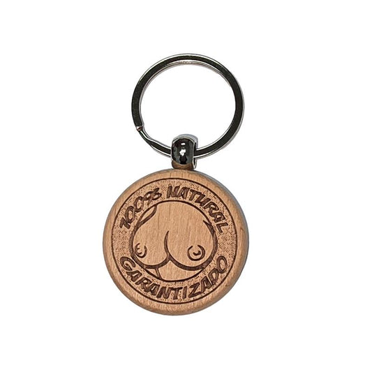 DIVERTY SEX - LLAVERO DE MADERA FORMA DE PECHOS
