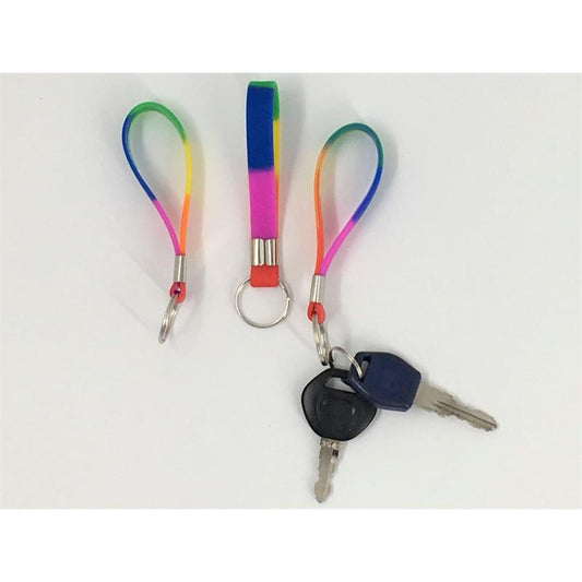 DIVERTY SEX - LLAVERO DE SILICONA BANDERA LGBT+